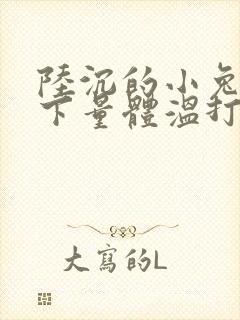 陆沉的小兔子趴下量体温打针