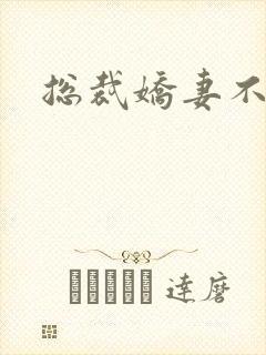 总裁娇妻不太乖