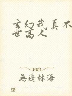 玄幻我真不是盖世高人