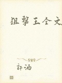 狙击王全文阅读