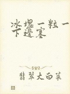 冰块一粒一粒往下边塞