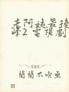 老阿姨最后的巅峰2 电视剧