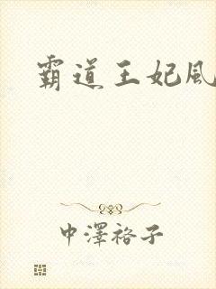 霸道王妃风流王