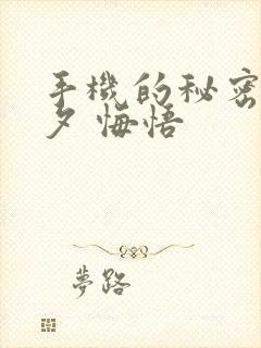 手机的秘密 七夕 悔悟