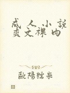 成 人 小 说爽文裸 肉