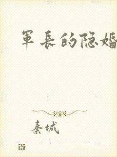 军长的隐婚娇妻