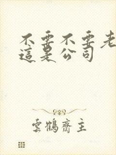 不要不要老板别这是公司