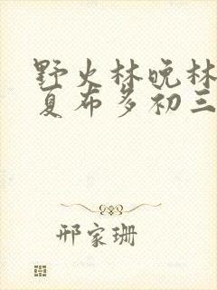 野火林晚林潮生夏布多初三边缘