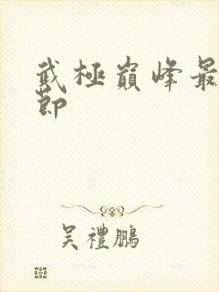 武极巅峰最新章节