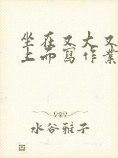 坐在又大又硬的上面写作业