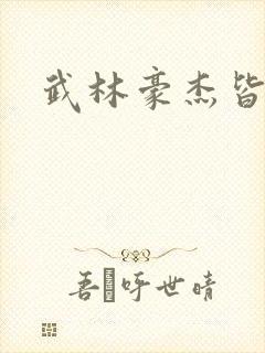 武林豪杰皆我奴