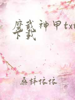 魔武神甲txt下载
