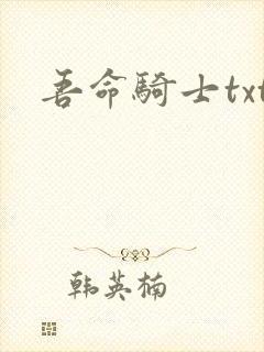 吾命骑士txt