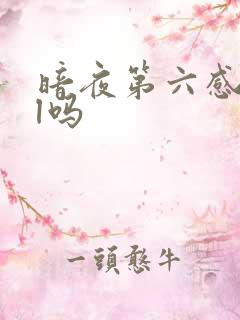 暗夜第六感是bl吗