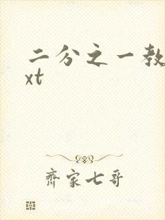 二分之一教主txt