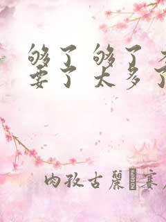 够了 够了 不要了 太多了