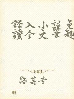 锋入小说免费阅读全文笔趣阁