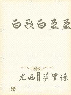 白歌白盈盈小说