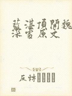 蓝湛顶开魏婴的深处原文