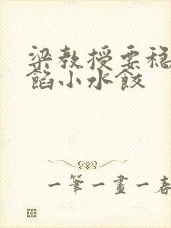 梁教授要稳住肉馅小水饺