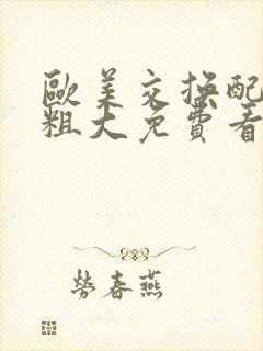 欧美交换配乱吟粗大免费看