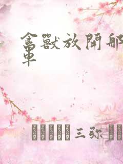 禽兽放开那辆跑车