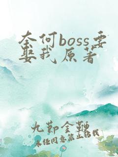 奈何boss要娶我原著