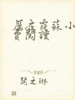 厉夜霆苏小汐免费阅读