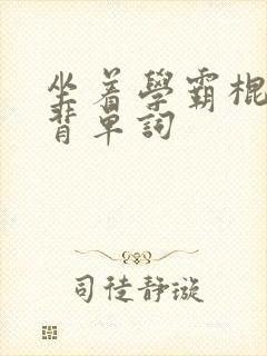 坐着学霸棍子上背单词