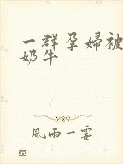 一群孕妇被当成奶牛