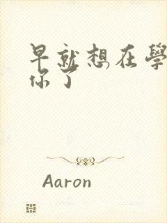 早就想在学校要你了