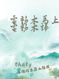 电动木马上两个电动木棒