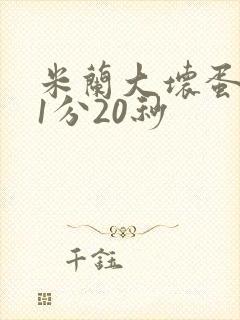 米兰大坏蛋真空1分20秒