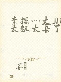 李总灬大JI巴太粗太长了