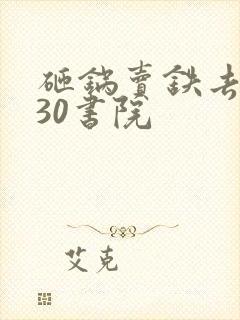 砸锅卖铁去上学30书院