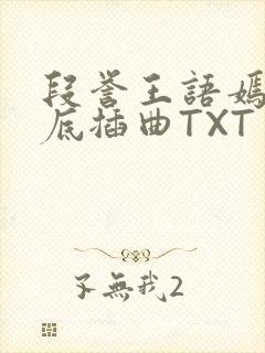 段誉王语嫣在井底插曲TXT