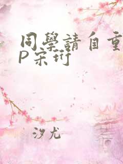 同学请自重POP宋珩