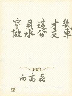 宝贝这才几天没做水公交车