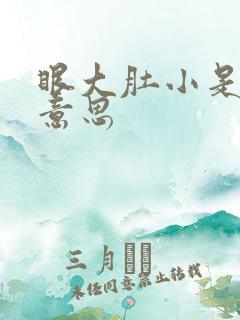 眼大肚小是什么意思