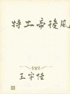 特工帝后风九少