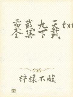 灵武九天txt全集下载