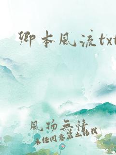 卿本风流txt