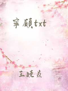 宁愿txt