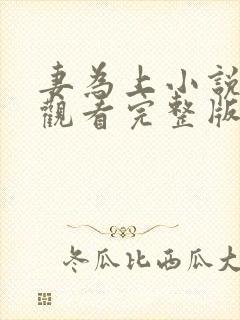 妻为上小说免费观看完整版笔趣阁