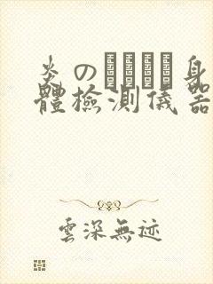 炎のおっぱい身体检测仪器