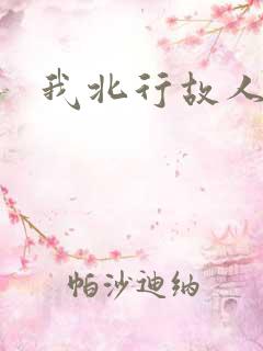 我北行故人南去