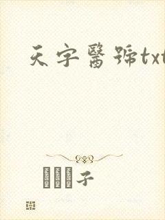 天字医号txt