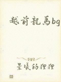 越前龙马bg