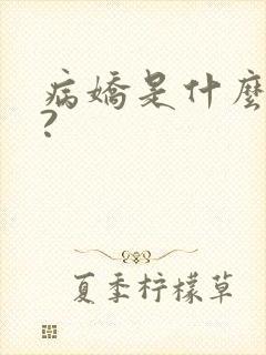病娇是什么意思?