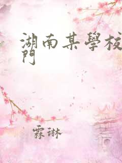 湖南某学校秋千门